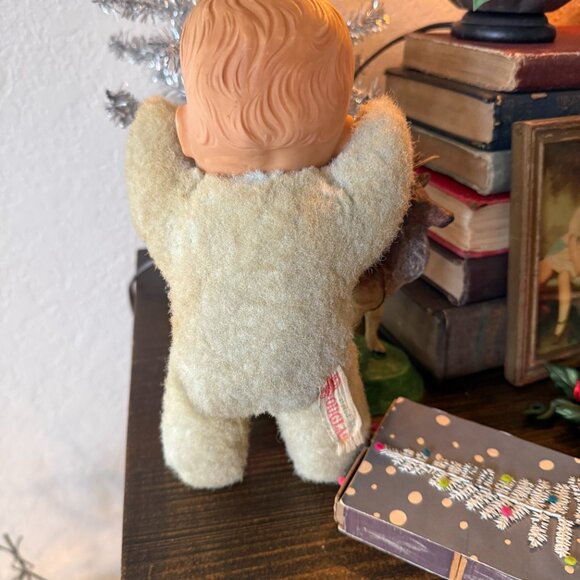 1950's Baby Boy Plush Body Rubber Head - Picture 7 of 14